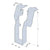 DGT Top Flange Fire Wall Hanger Callout - DGT3.62-11.88 shown