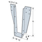 Simpson DHU35695 Drywall Face Mount Hanger wSDS Screws G90 Galvanized image 2 of 2
