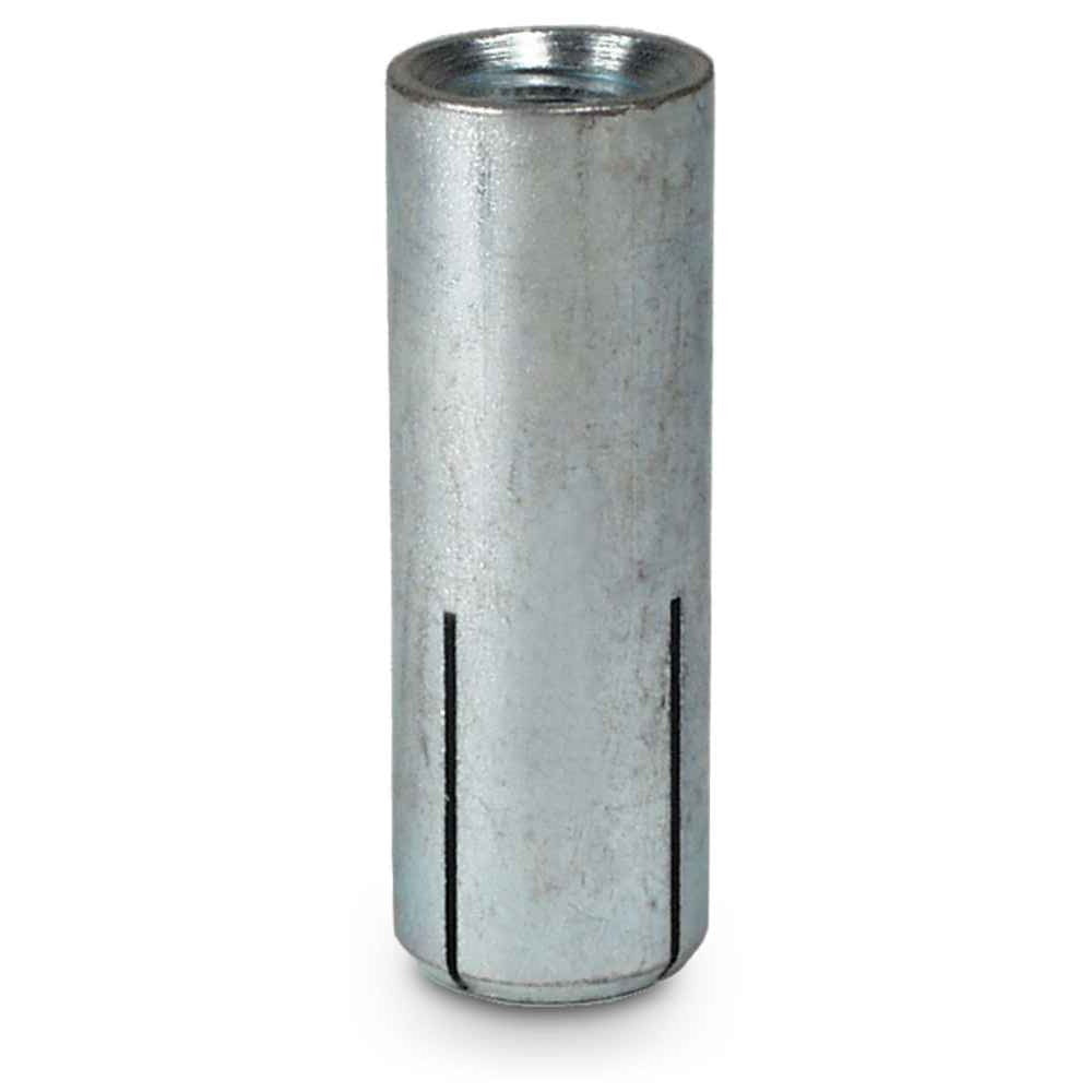14 inch x 1 inch StrongTie DropIn Internally Threaded Anchor Zinc Plated Pkg 100
