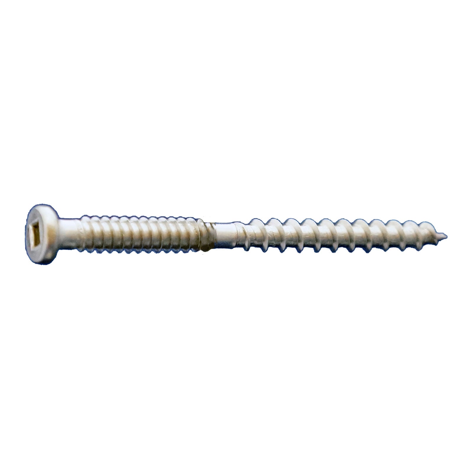 #10 x 2-1/2" #2 Square Button Head Deck Screw - 305 Stainless Steel, Pkg 2000