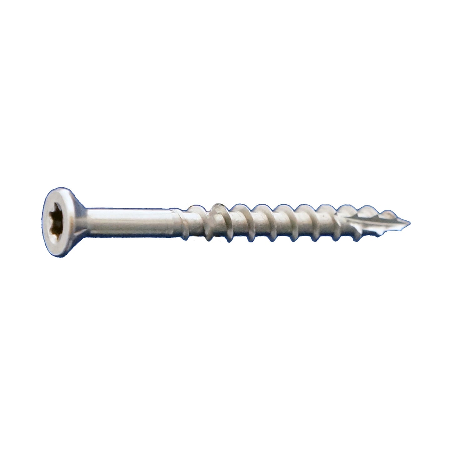 #12 x 5" T27 Flat Head Deck Screw - 305 Stainless Steel, Pkg 500