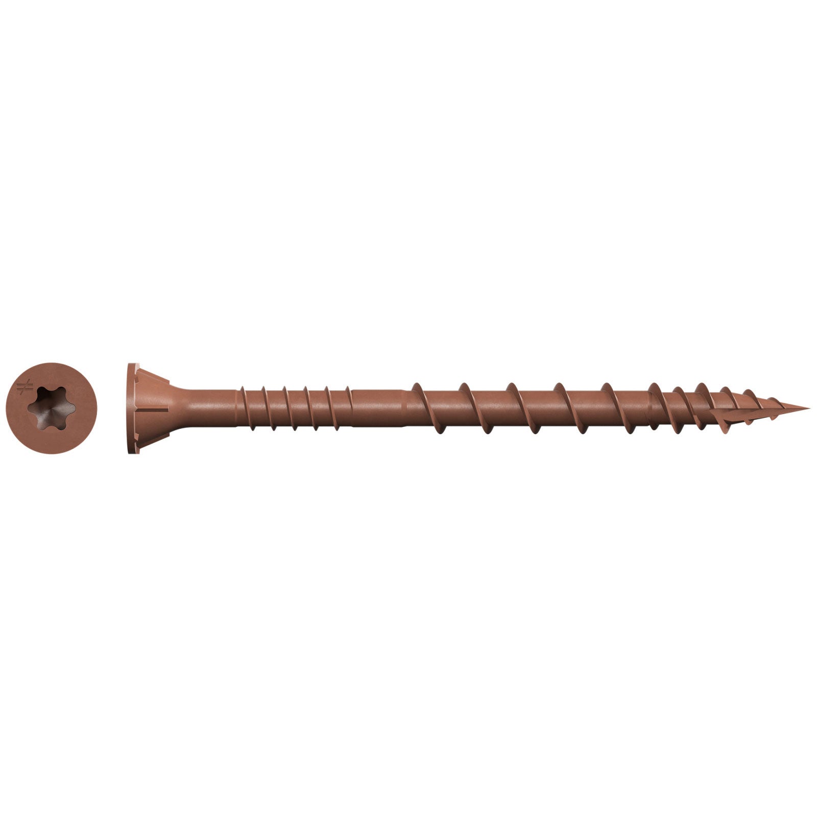 #8 x 1-1/4" Red T-25 DSV Wood Screw 