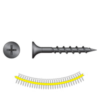 #6 x 2-1/2" Quik Drive DWC Drywall Screw, Gray Phosphate, Pkg 1500