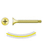 #8 x 238 inch Quik Drive DWFSD SelfDrilling DrywallToCFS Screw Yellow Zinc Pkg 1500 image 1 of 2