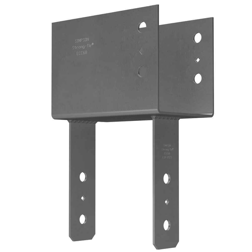 Simpson End Part Simpson ECC7 1/8-4 End Column Cap- Gray Paint , Made to Order Non-Retu ...