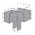 Simpson ECCLLQ666SDS 6x6x6 L Shaped End Column Cap w/SDS Screws - Left