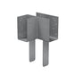 Simpson ECCLLQ444SDS 4x4x4 L Shaped End Column Cap w/SDS Screws - Left