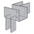 Simpson ECCLR666 6x6x6 L Shaped End Column Cap - Right