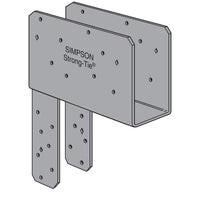 Simpson ECCQ98SDS2.5ROT End Column Cap w/SDS Screws (90 Deg. Rotated Straps) - Gray Paint