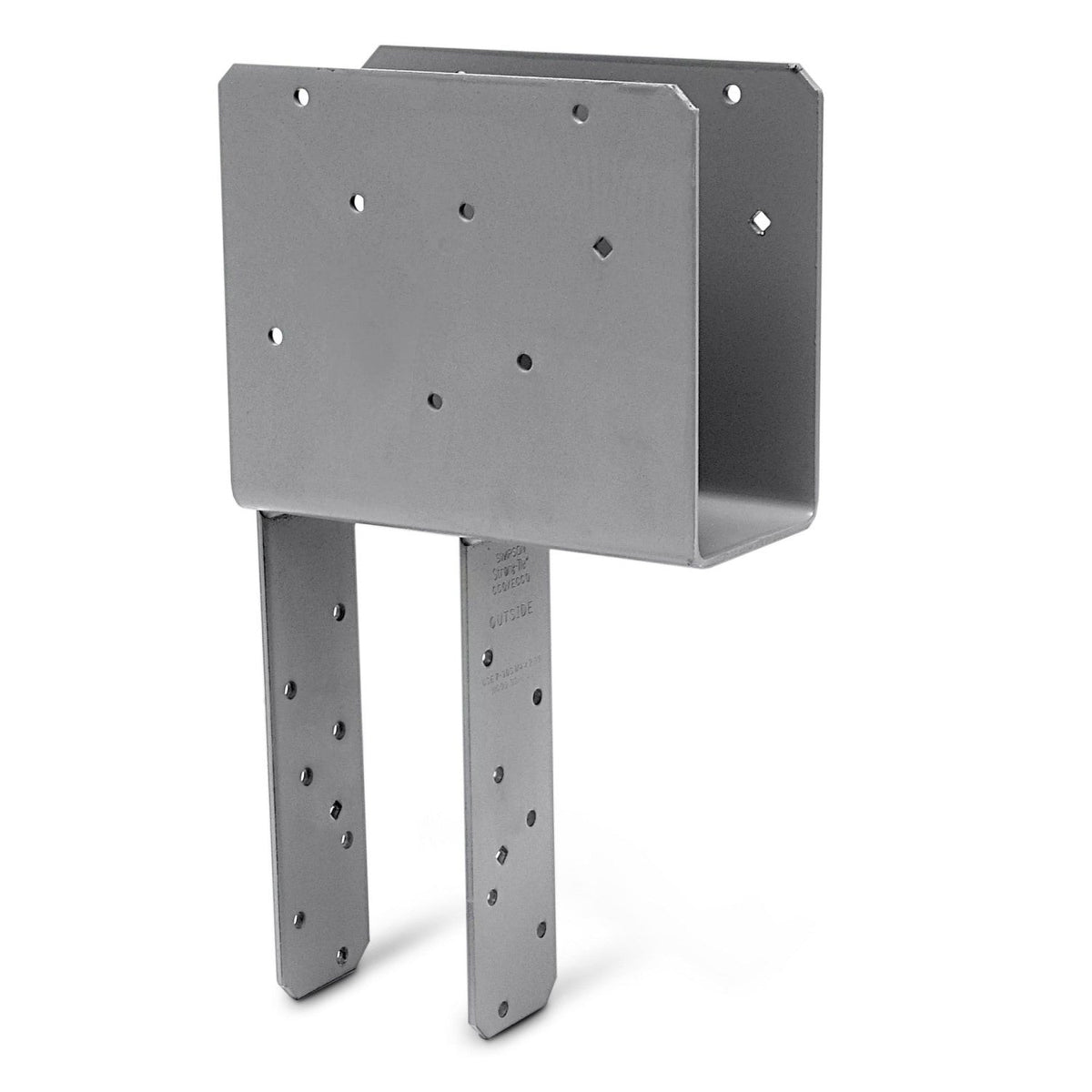 Simpson End Part Simpson ECCQ4.62-3.62SDS End Column Cap w/SDS Screws - Gray Paint ...