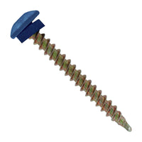 #10 x 2 inch Eclipse Woodbinder Metal Roofing Screw Blue Pkg 250