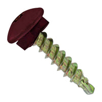 #10 x 1 inch Eclipse Woodbinder Metal Roofing Screw Burgundy Pkg 250 image 1 of 2