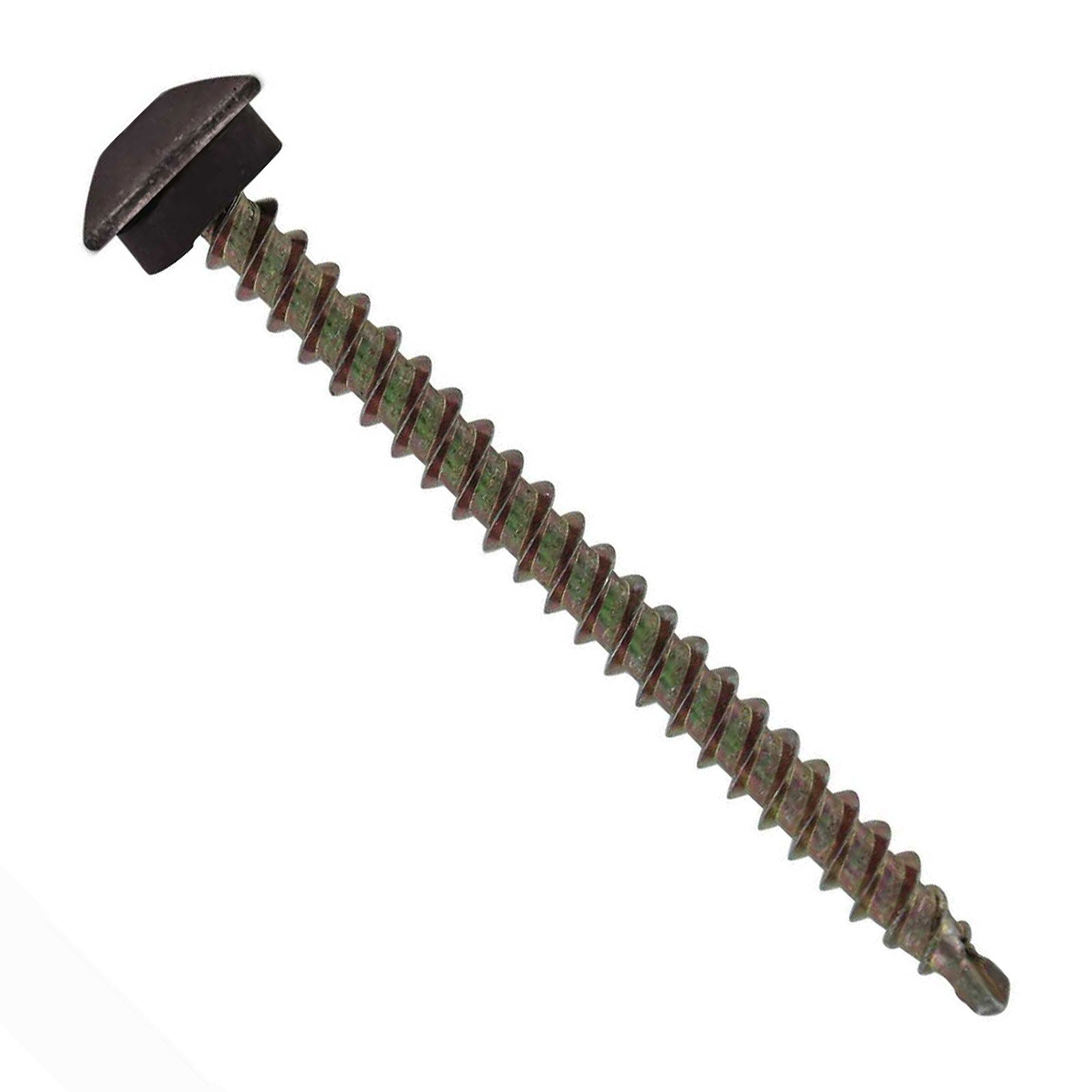 #10 x 212 inch Eclipse Woodbinder Metal Roofing Screw Charcoal Gray Pkg 250