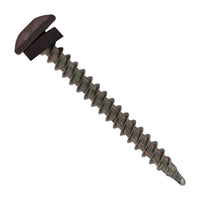 #10 x 2 inch Eclipse Woodbinder Metal Roofing Screw Charcoal Gray Pkg 250