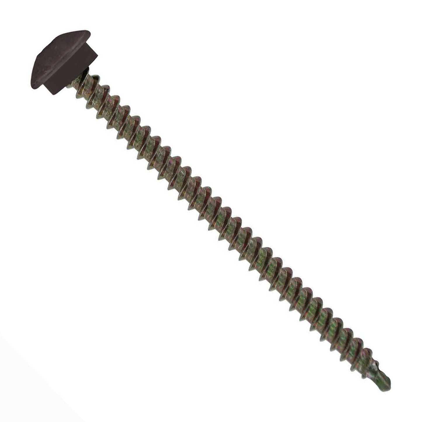 #10 x 3 inch Eclipse Woodbinder Metal Roofing Screw Charcoal Gray Pkg 250