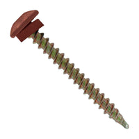 #10 x 2 inch Eclipse Woodbinder Metal Roofing Screw Copper Pkg 250