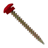 #10 x 2 inch Eclipse Woodbinder Metal Roofing Screw Crimson Pkg 250