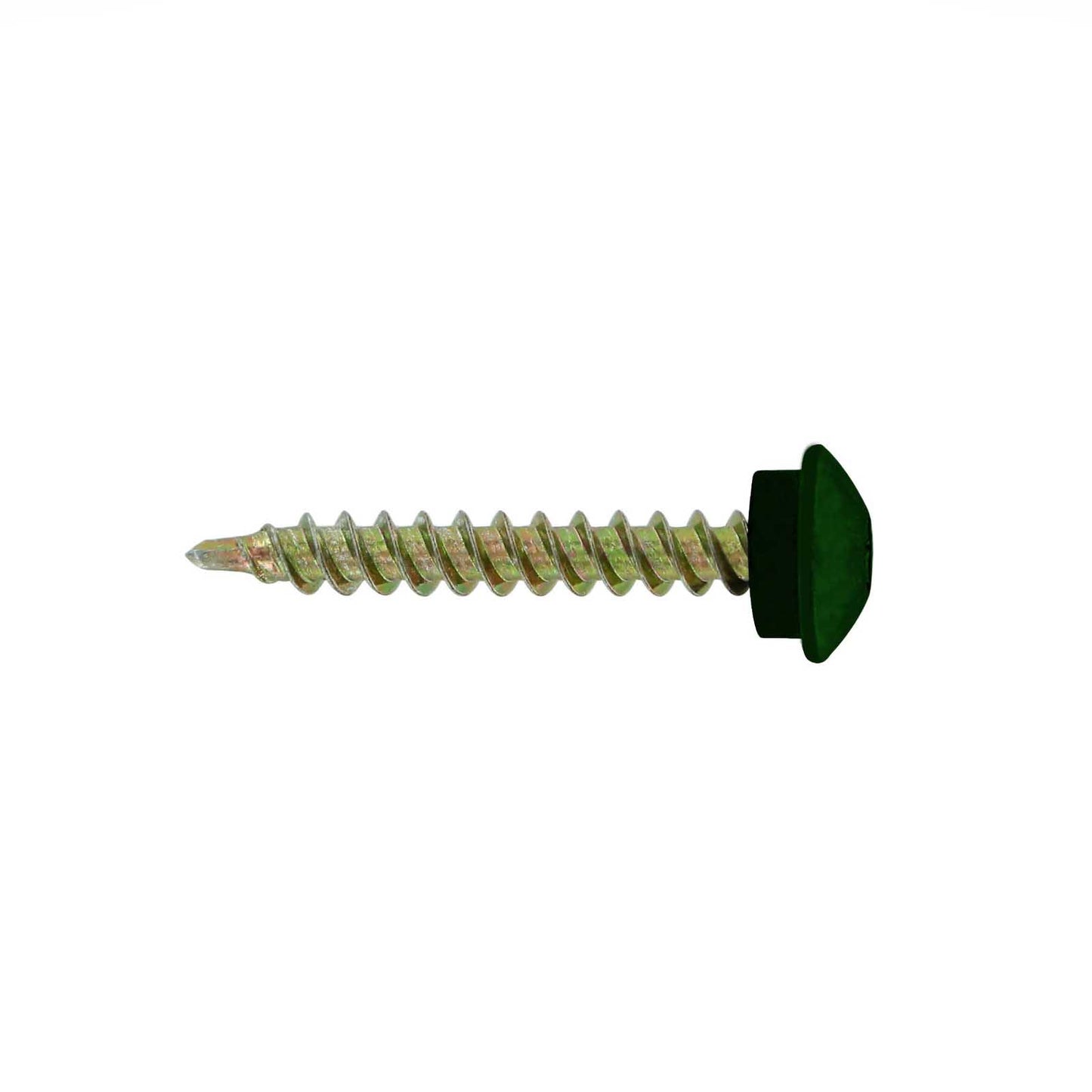 #10 x 112 inch Eclipse Woodbinder Metal Roofing Screw Forest Green Pkg 250