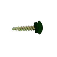 #10 x 1 inch Eclipse Woodbinder Metal Roofing Screw Forest Green Pkg 250 image 1 of 2