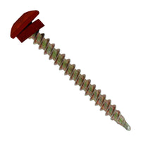 #10 x 2 inch Eclipse Woodbinder Metal Roofing Screw Rustic Red Pkg 250