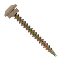 #10 x 2 inch Eclipse Woodbinder Metal Roofing Screw Tan Pkg 250