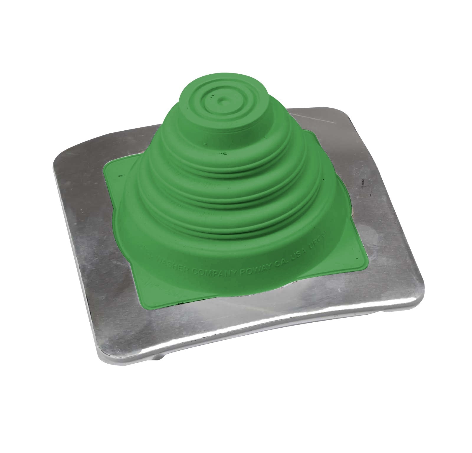 #1 Roofjack Square EPDM Pipe Flashing Boot Light Green