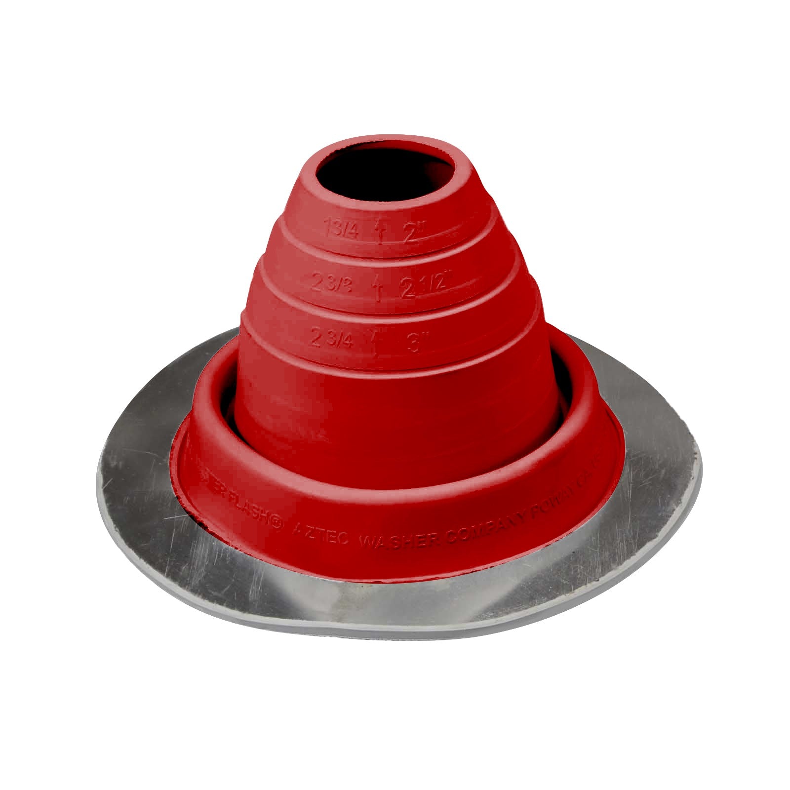 #2 Roofjack Round EPDM Pipe Flashing Boot Bright Red