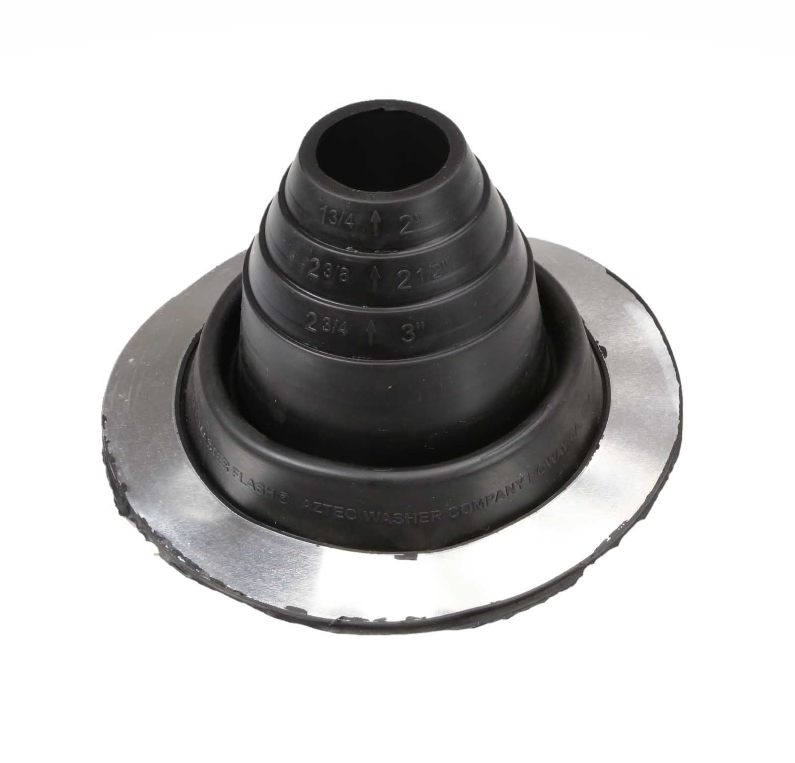 #2 Roofjack Round EPDM Pipe Flashing Boot Black