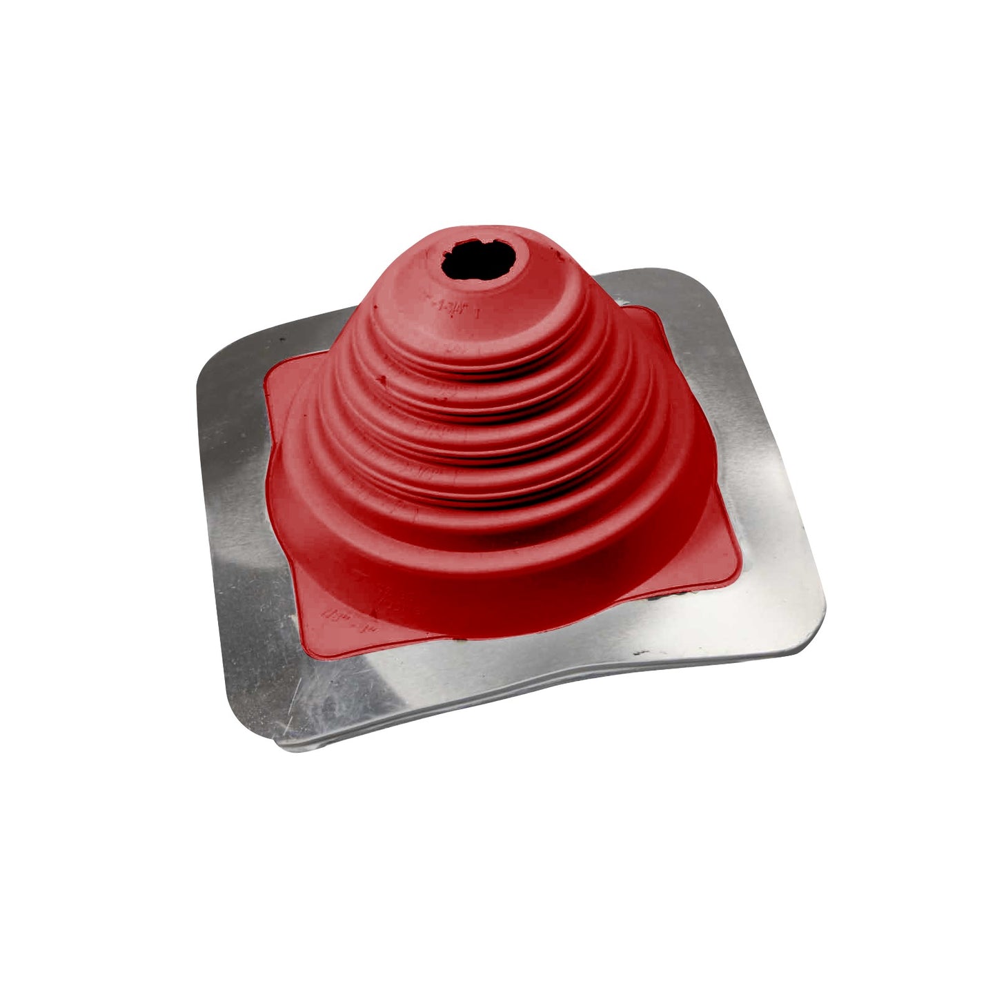 #2 Roofjack Square EPDM Pipe Flashing Boot Bright Red