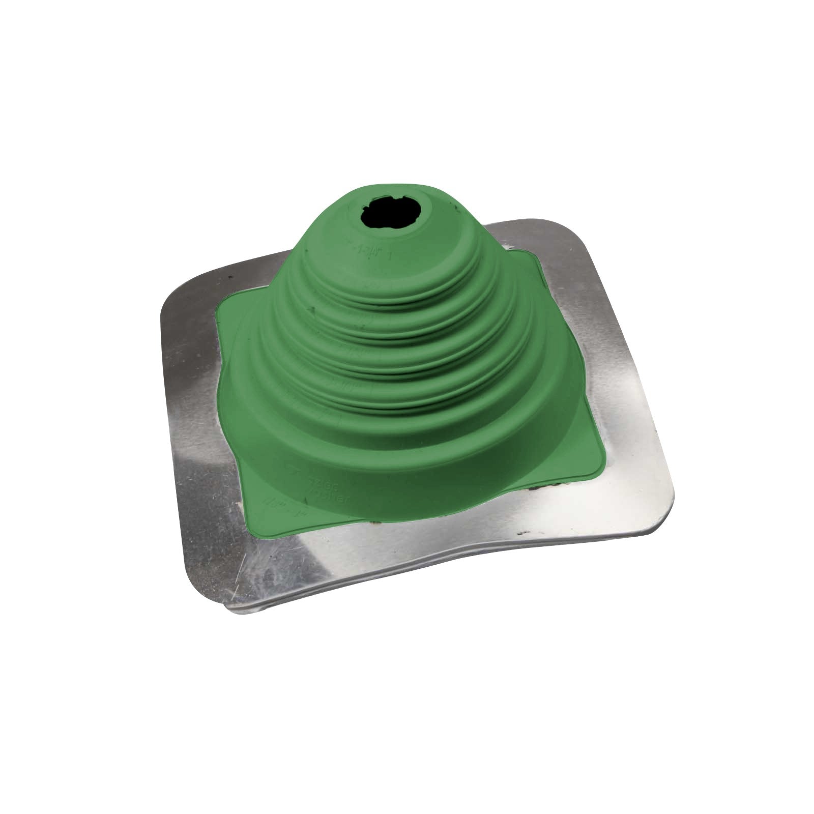 #2 Roofjack Square EPDM Pipe Flashing Boot Light Green