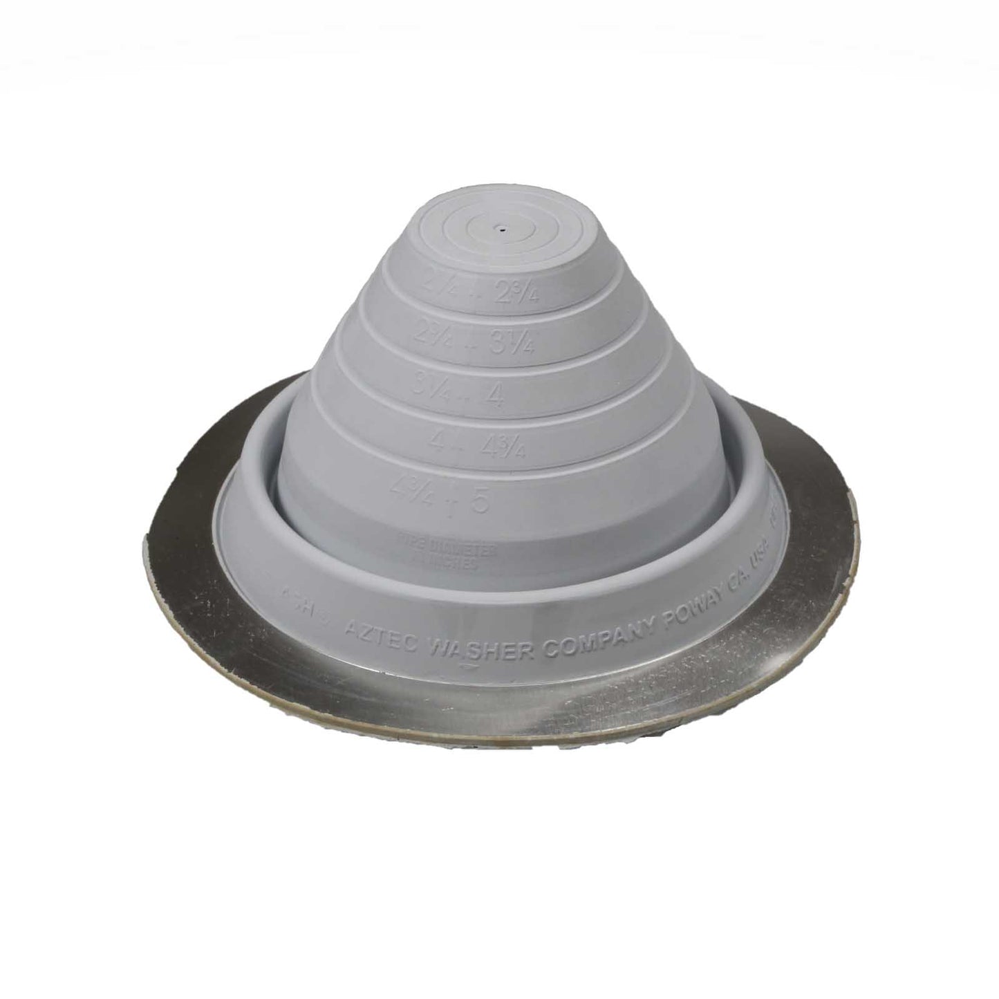 #3 Roofjack Round EPDM Pipe Flashing Boot Gray