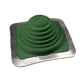 #3 Roofjack Square EPDM Pipe Flashing Boot Dark Green