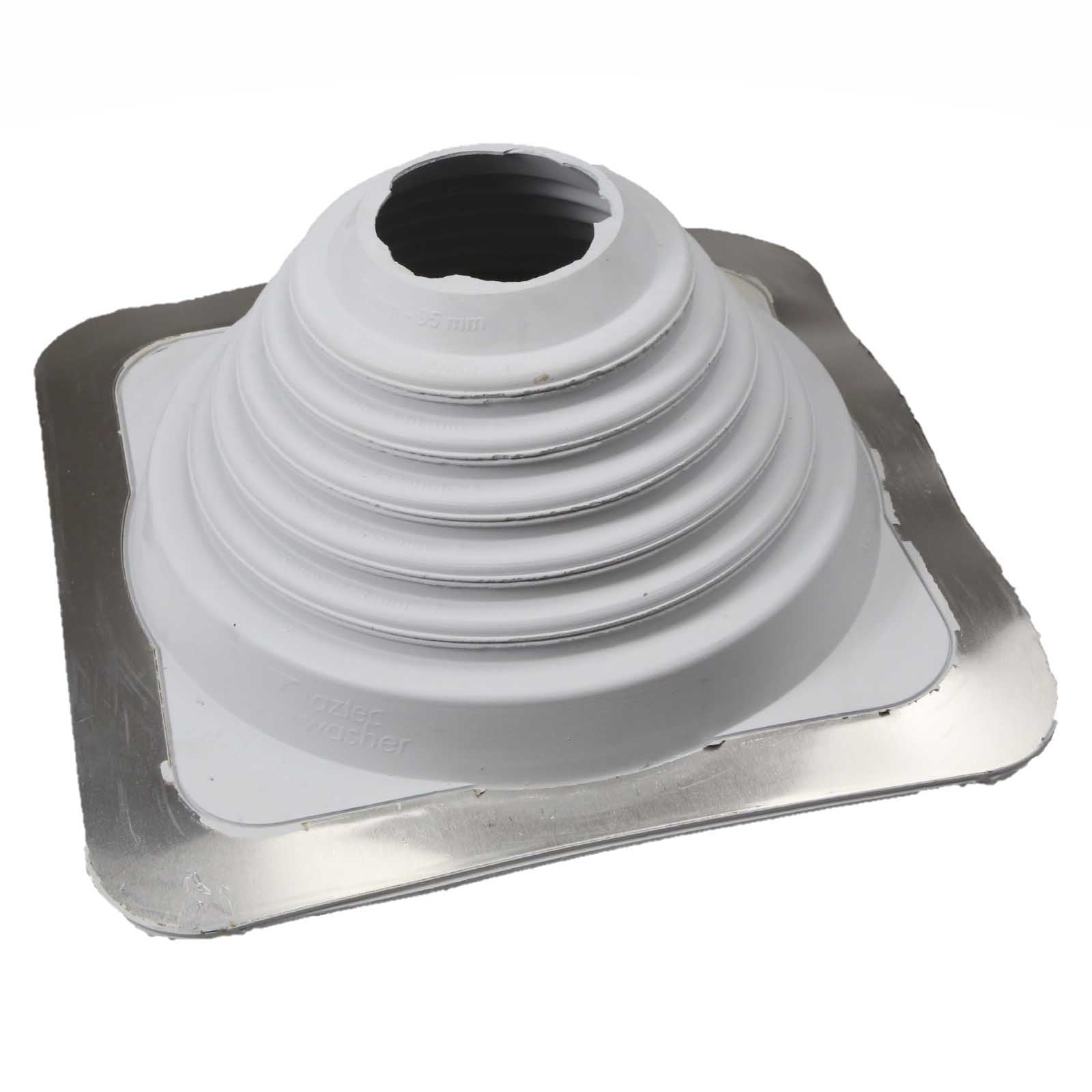 #4 Roofjack Square EPDM Pipe Flashing Boot Gray