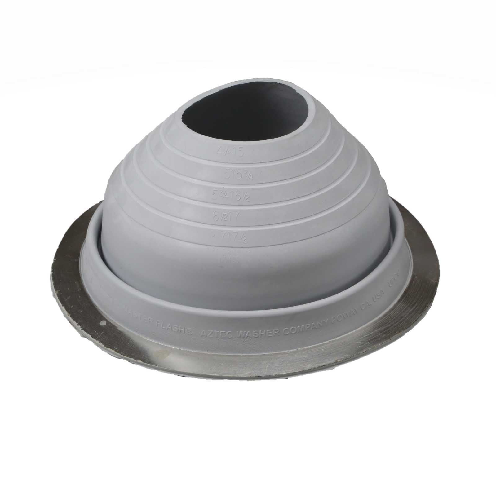 #5 Roofjack Round EPDM Pipe Flashing Boot Gray