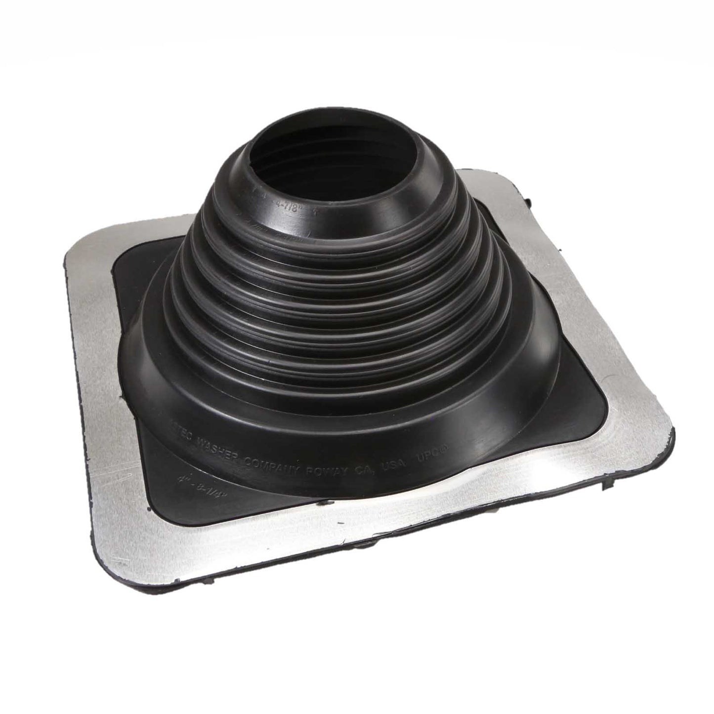 #5 Roofjack Square EPDM Pipe Flashing Boot Black