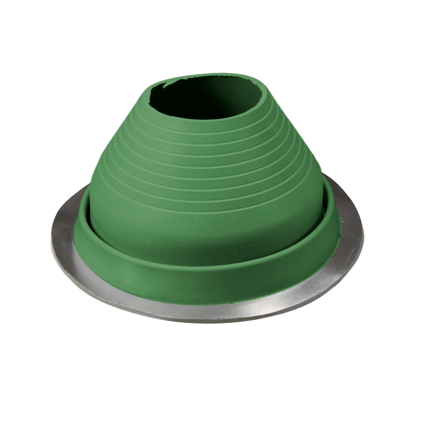 #6 Roofjack Round EPDM Pipe Flashing Boot Light Green