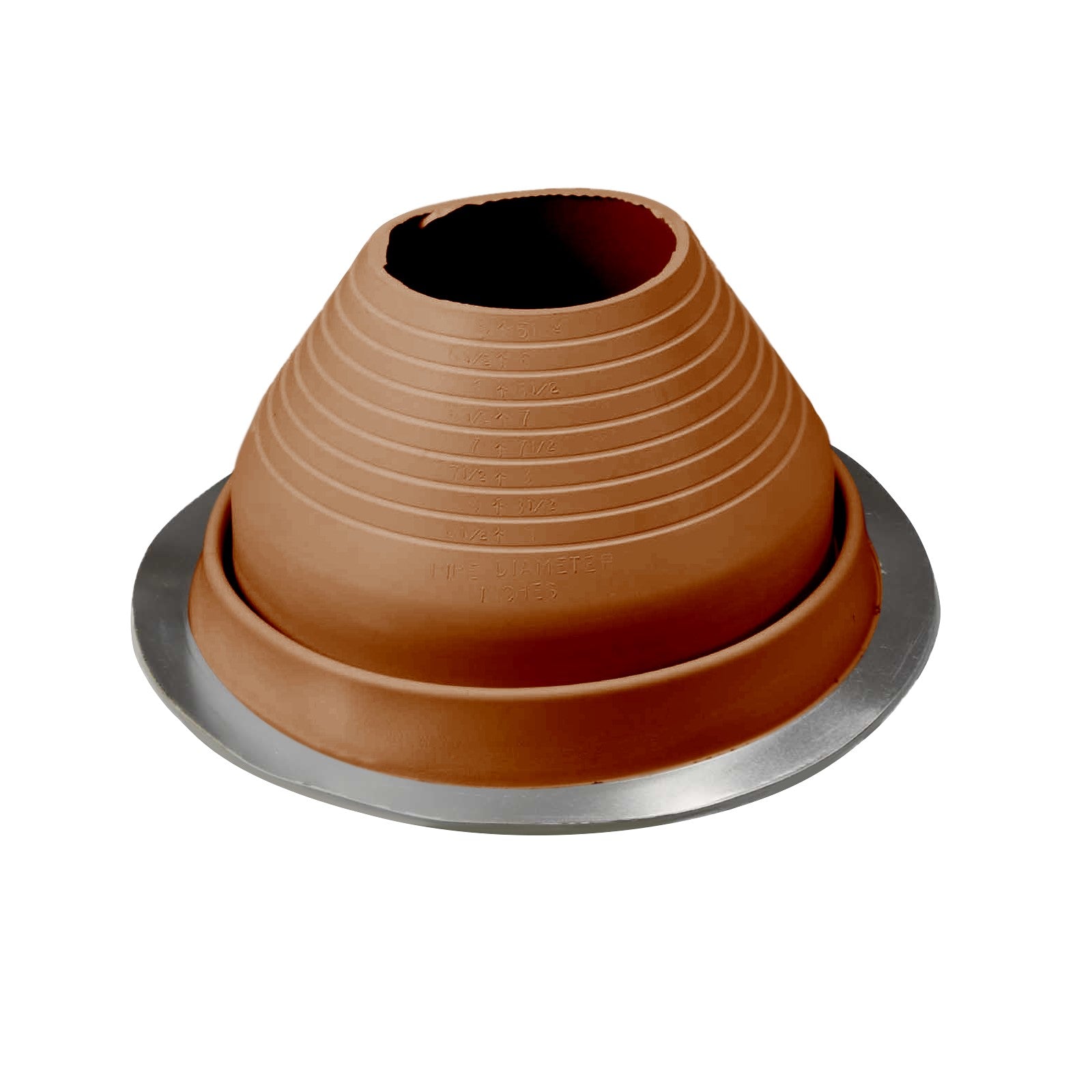 #6 Roofjack Round EPDM Pipe Flashing Boot Terra Cotta