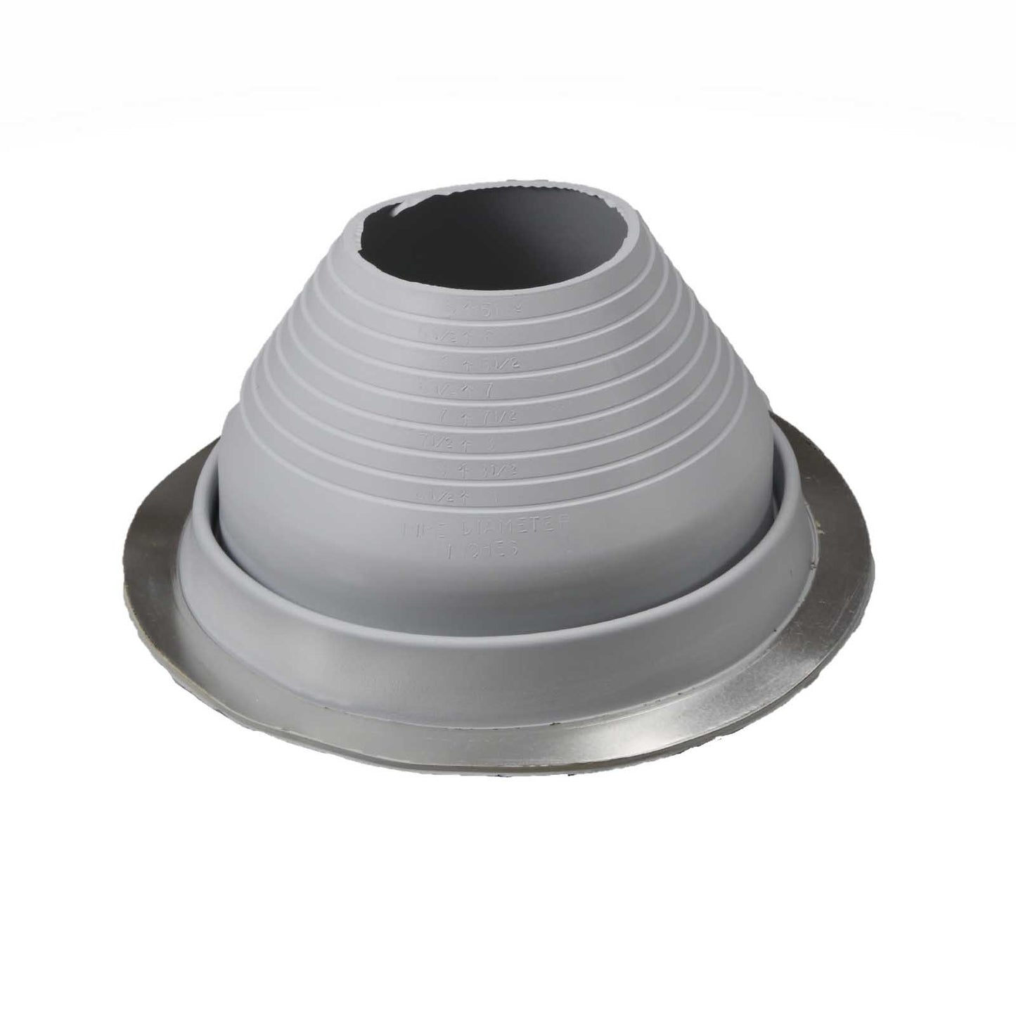 #6 Roofjack Round EPDM Pipe Flashing Boot Gray