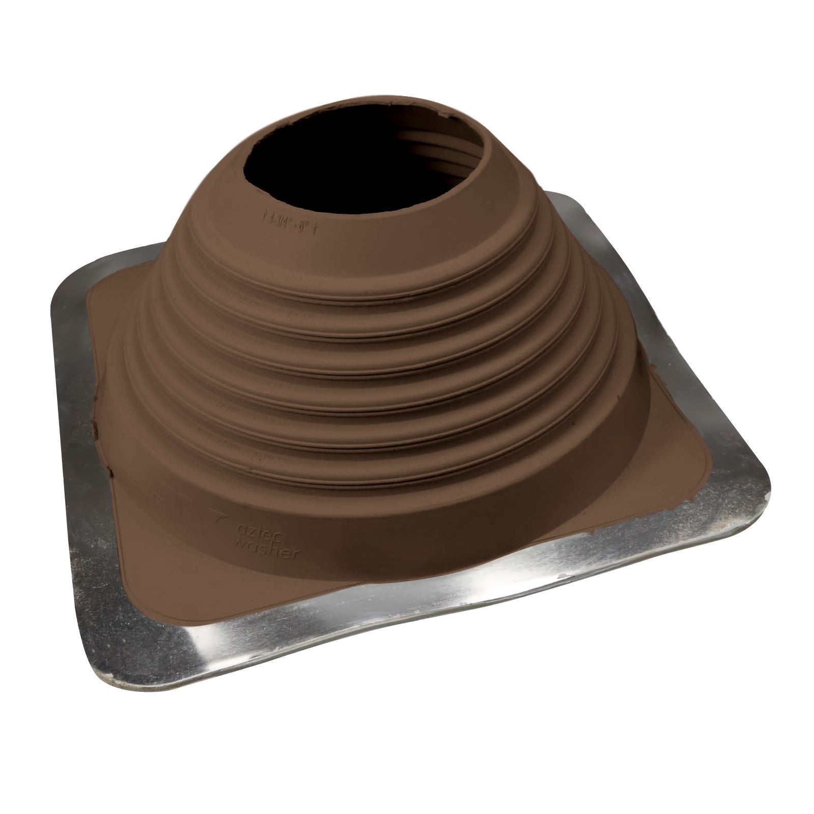 #6 Roofjack Square EPDM Pipe Flashing Boot Brown