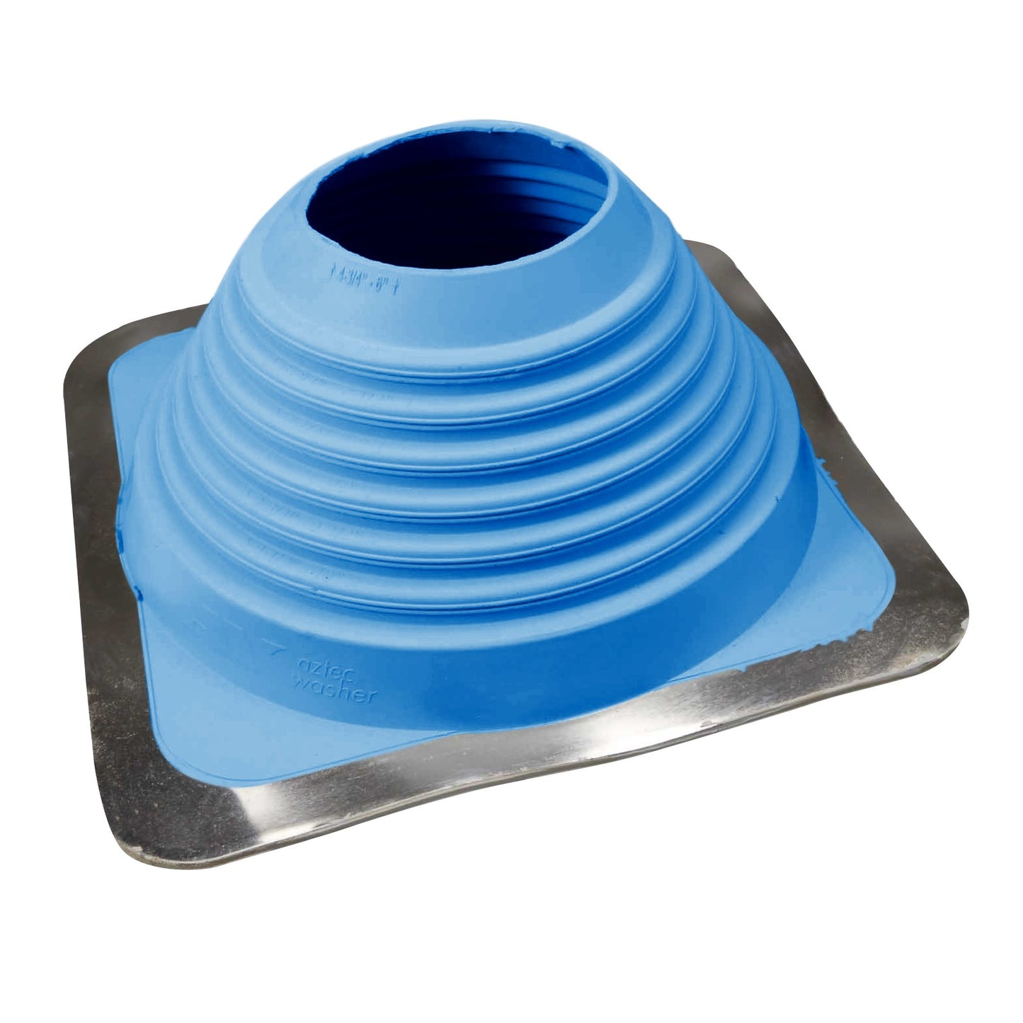 #6 Roofjack Square EPDM Pipe Flashing Boot Light Blue