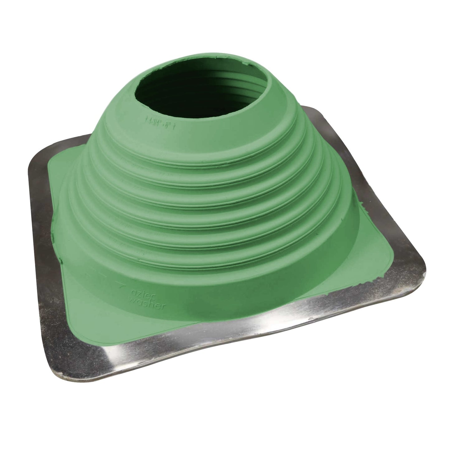 #6 Roofjack Square EPDM Pipe Flashing Boot Light Green