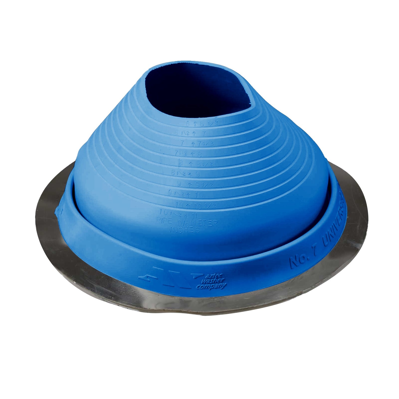 #7 Roofjack Round EPDM Pipe Flashing Boot Light Blue
