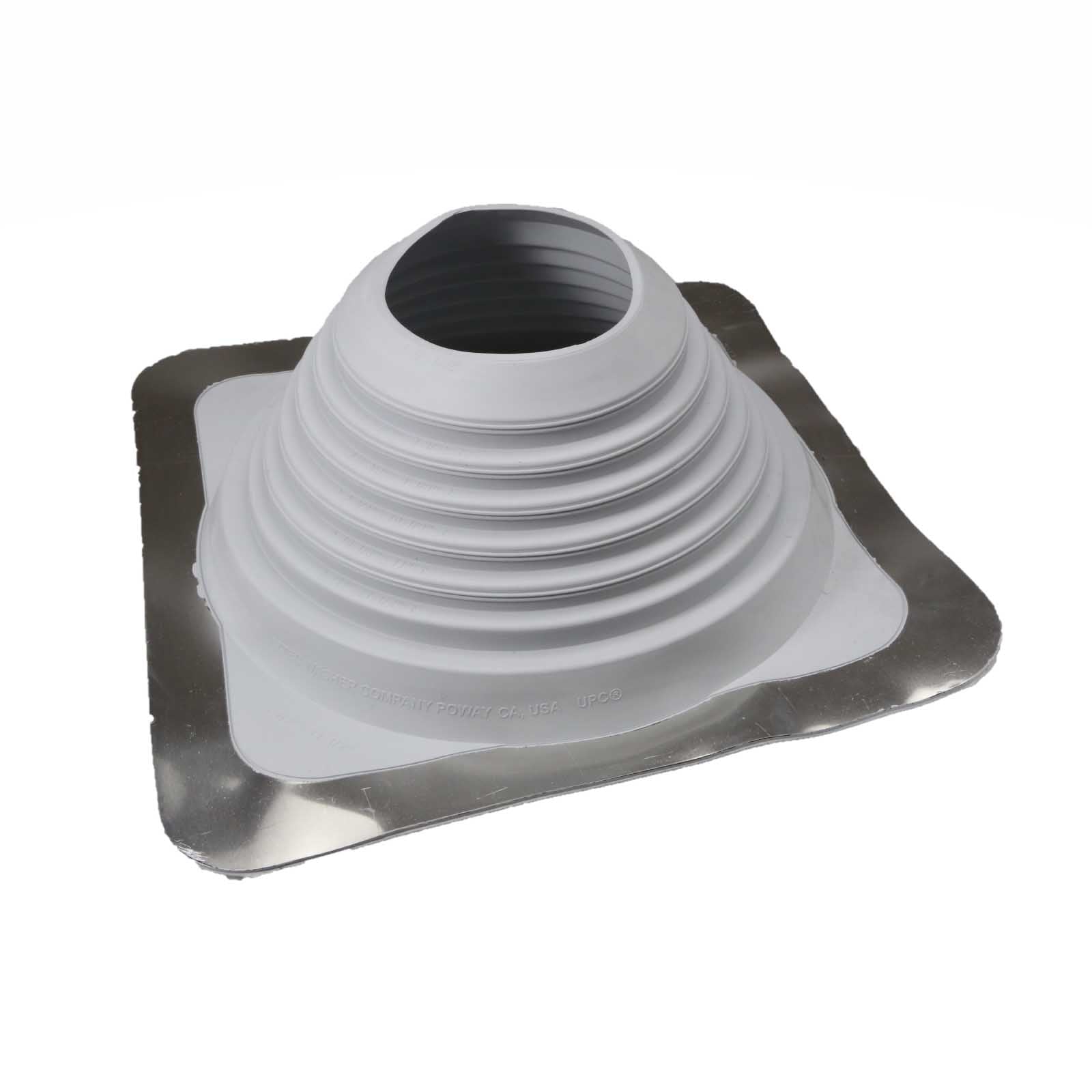 #7 Roofjack Square EPDM Pipe Flashing Boot Gray