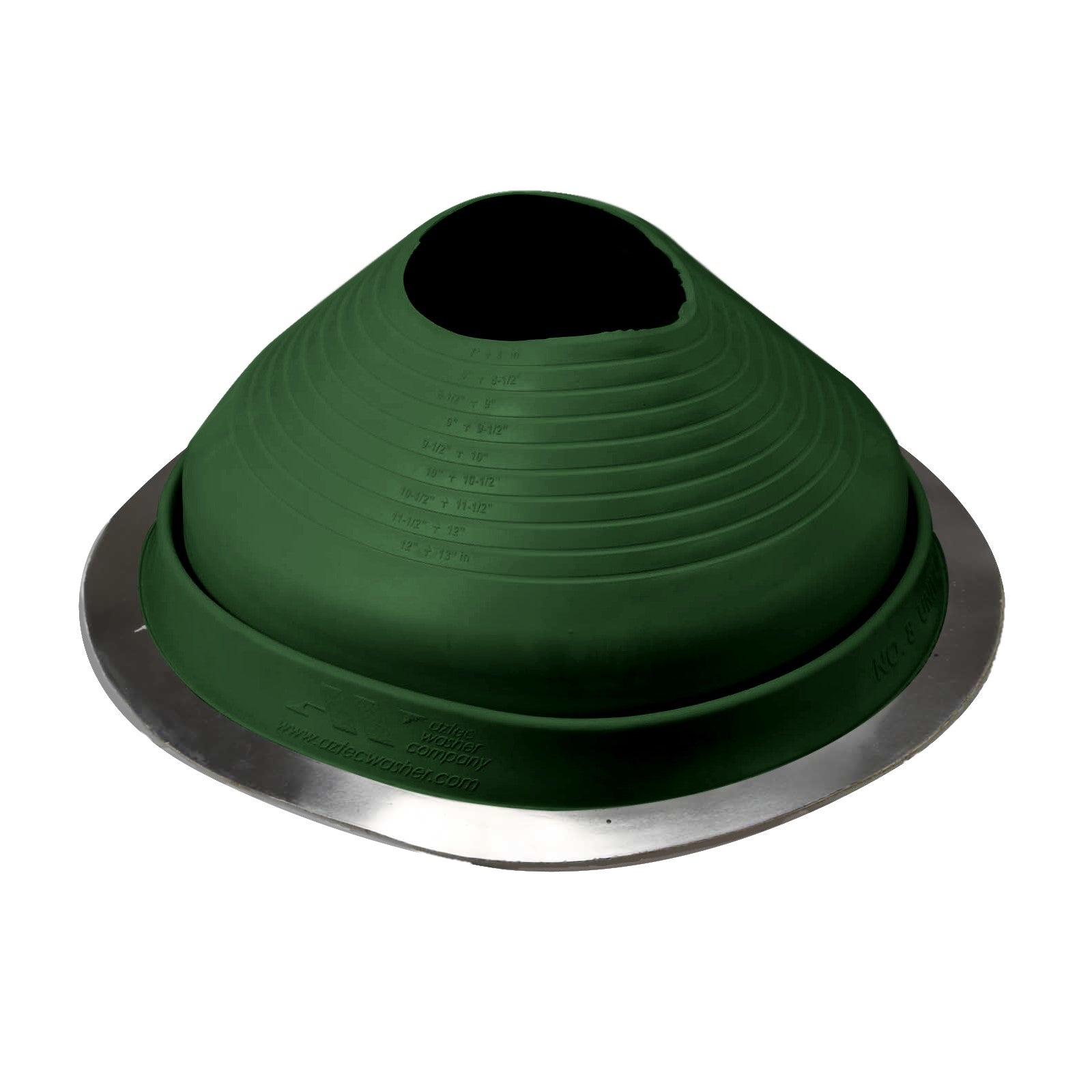 #9 Roofjack Round EPDM Pipe Flashing Boot Dark Green