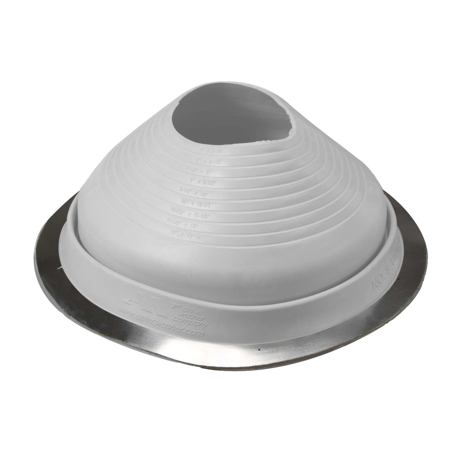 #8 Roofjack Round EPDM Pipe Flashing Boot White