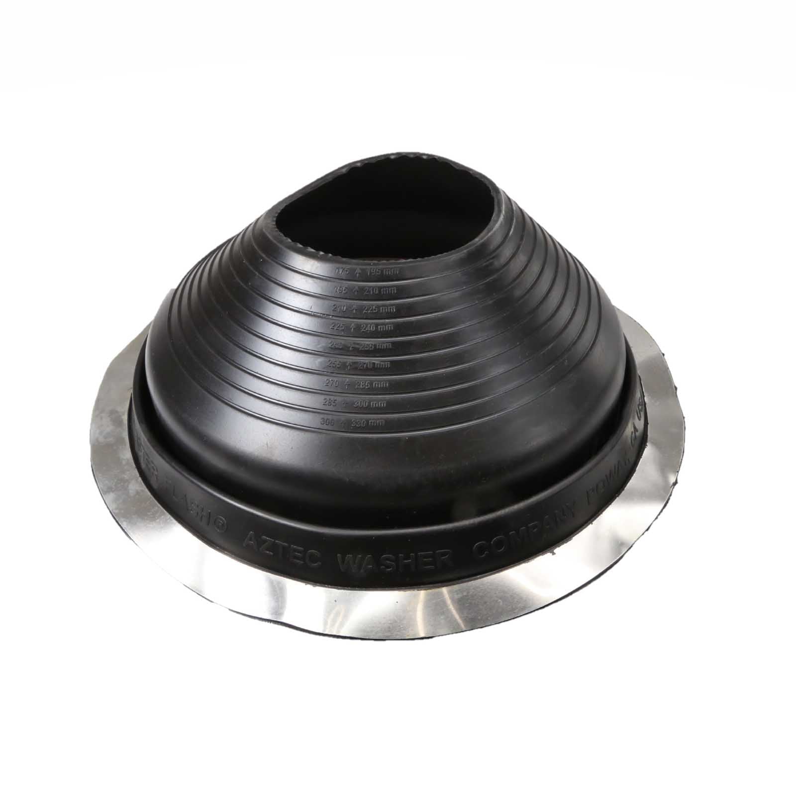 #8 Roofjack Round EPDM Pipe Flashing Boot Black