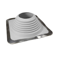 #8 Roofjack Square EPDM Pipe Flashing Boot for Metal Roof, White
