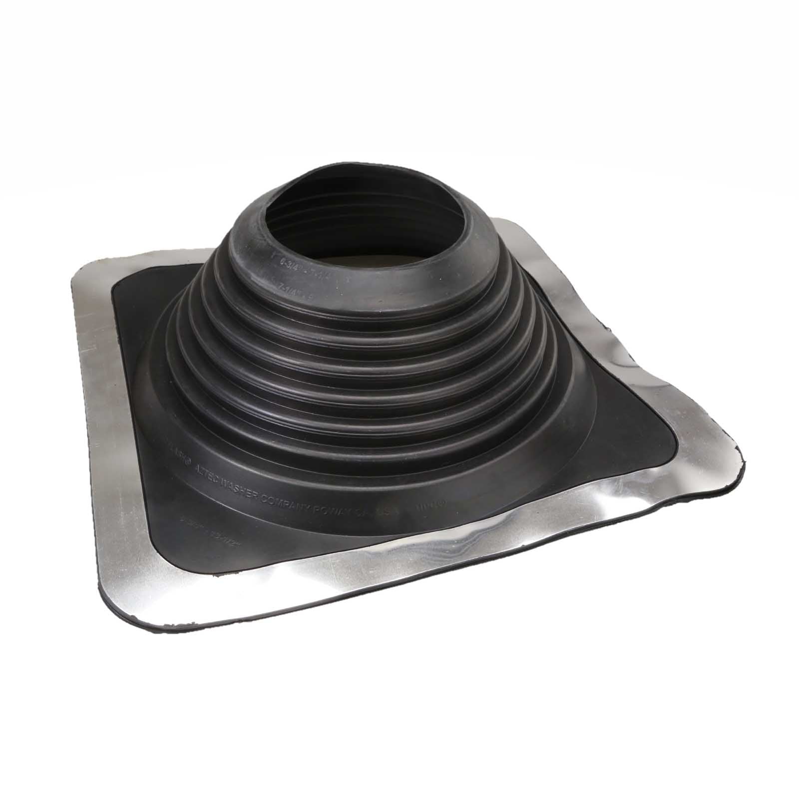 #8 Roofjack Square EPDM Pipe Flashing Boot Black