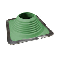 #9 Roofjack Square EPDM Pipe Flashing Boot for Metal Roof, Light Green