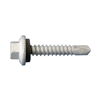 #10 x 3/4" Self-Drilling Metal Screw w/Washer, Hex Head - Dagger-Guard Coating, Pkg 4000